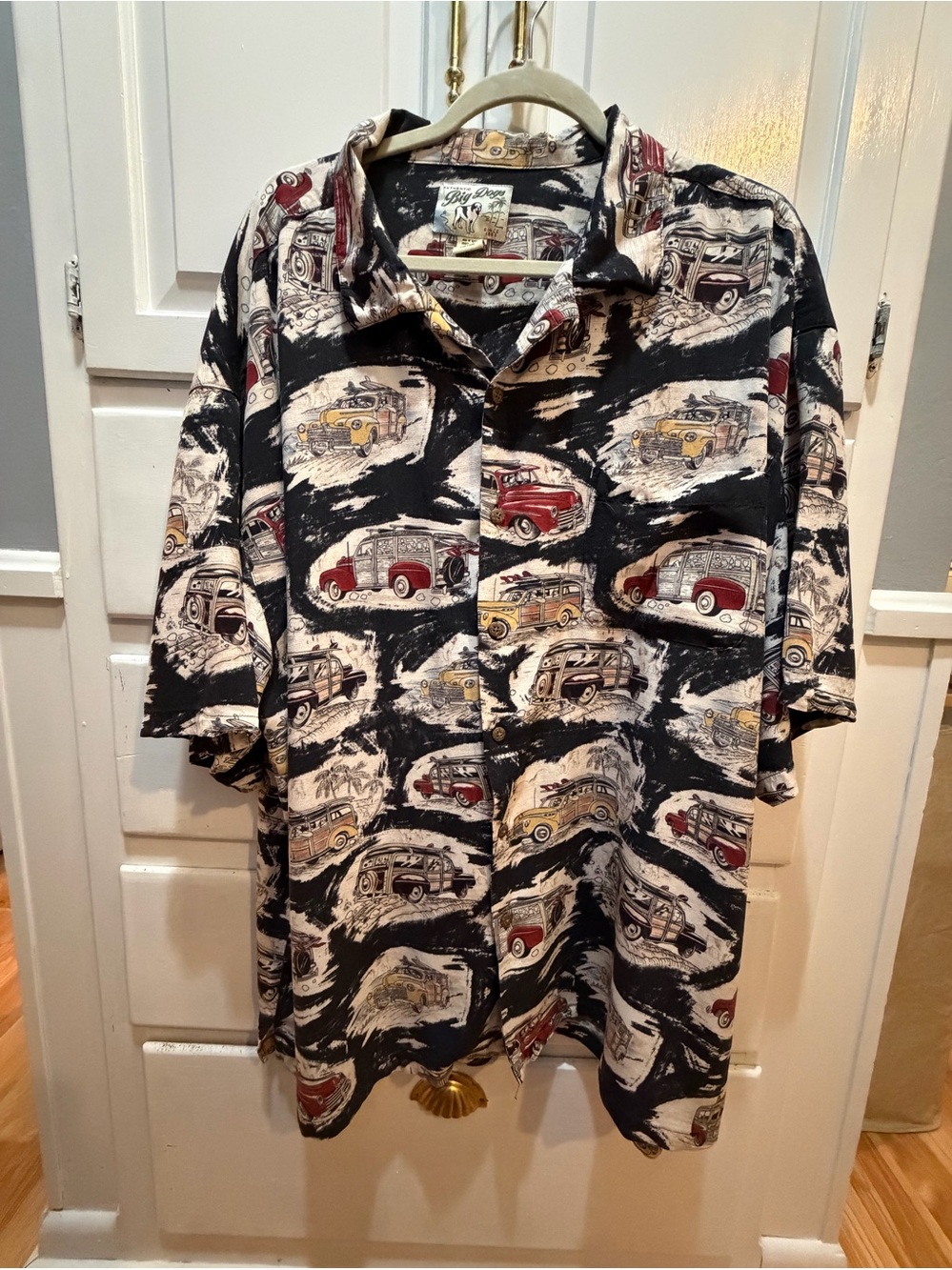 Big Dogs Authentic Vintage Hawaiian Shirt Eaton 3X Woody Wagon Design